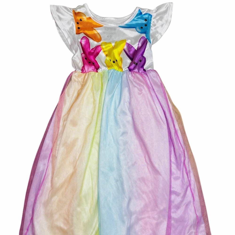 Rainbow Peeps Kids Casual Dress